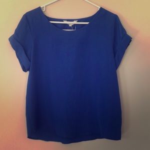 Colbalt cut out back top.